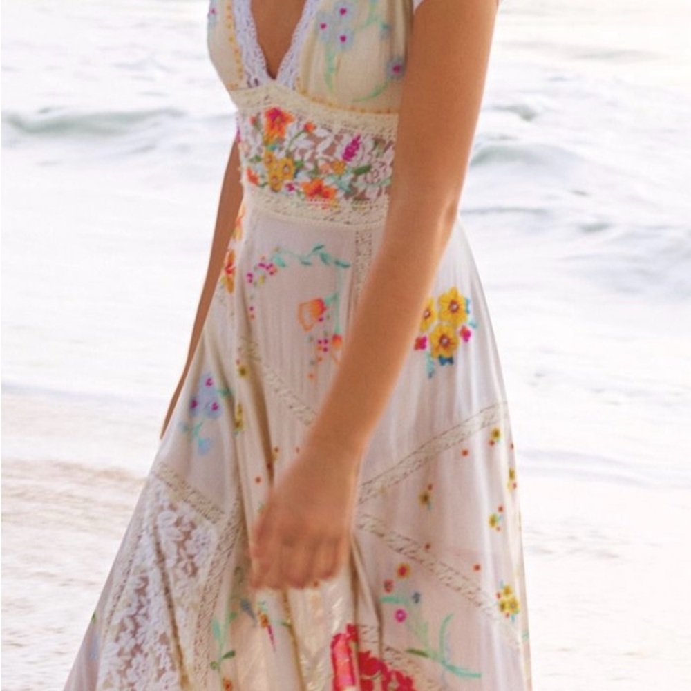 Free People Hibiscus Heaven Maxi Dress